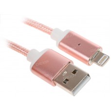 Кабель DEXP Lightning 8-pin - USB розовый 1 м