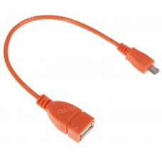 Кабель OTG DEXP micro USB - USB оранжевый 0.15 м