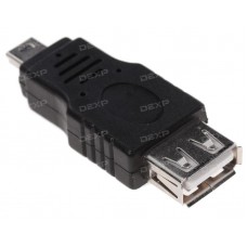 Переходник DEXP mini USB - USB черный