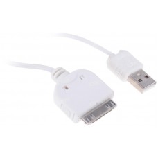 Кабель DEXP 30-pin Apple - USB белый 0.8 м