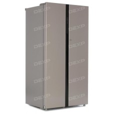 Холодильник DEXP SBS510M серебристый