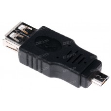 Переходник DEXP micro USB - USB черный