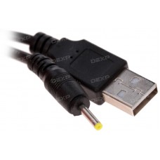 Кабель DEXP DC jack 2.5 мм - USB черный 1 м