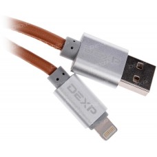 Кабель DEXP Lightning 8-pin - USB коричневый 1 м
