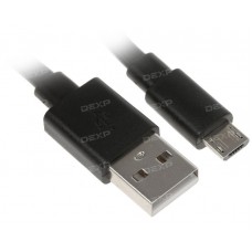Кабель DEXP micro USB - USB черный 0.2 м