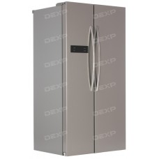 Холодильник DEXP SBS530M серебристый