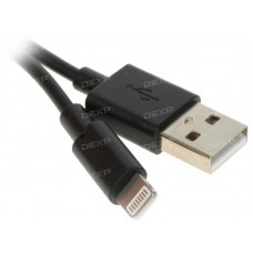 Кабель DEXP Lightning 8-pin - USB черный 0.2 м