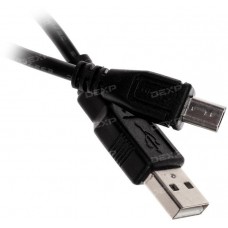 Кабель DEXP micro USB - USB черный 1 м
