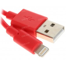 Кабель DEXP Lightning 8-pin - USB красный 0.2 м