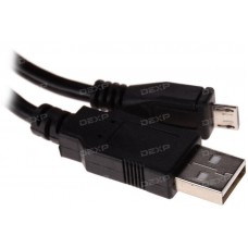 Кабель DEXP micro USB - USB черный 1.5 м