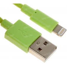 Кабель DEXP Lightning 8-pin - USB зеленый 0.2 м