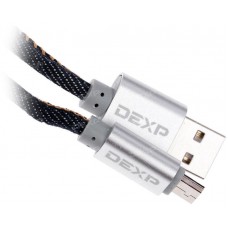 Кабель DEXP micro USB - USB синий 1 м