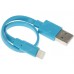 Кабель DEXP Lightning 8-pin - USB синий 0.2 м