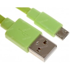 Кабель DEXP micro USB - USB зеленый 0.2 м