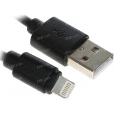 Кабель DEXP Lightning 8-pin - USB черный 1.5 м