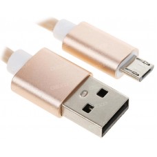 Кабель DEXP micro USB - USB золотистый 1 м