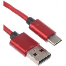 Кабель DEXP USB Type-C - USB красный 1 м