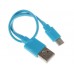 Кабель DEXP USB Type-C - USB синий 0.2 м