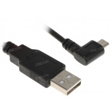 Кабель DEXP micro USB - USB черный 1 м