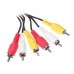 Кабель соединительный DEXP RCA x3 - RCA x3