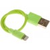 Кабель DEXP Lightning 8-pin - USB зеленый 0.2 м