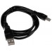 Кабель DEXP micro USB - USB черный 1 м