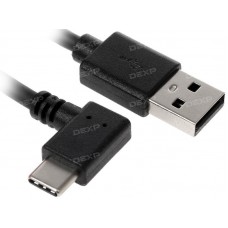 Кабель DEXP USB Type-C - USB черный 1 м