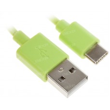 Кабель DEXP USB Type-C - USB зеленый 0.2 м