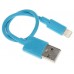 Кабель DEXP Lightning 8-pin - USB синий 0.2 м