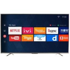 55" (139 см)  LED-телевизор DEXP U55B9000H серебристый