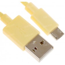 Кабель DEXP micro USB - USB желтый 0.2 м