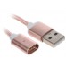 Кабель DEXP micro USB - USB розовый 1 м