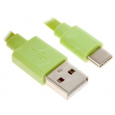 Кабель DEXP USB Type-C - USB зеленый 0.2 м