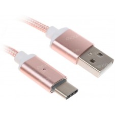 Кабель DEXP USB Type-C - USB розовый 1 м