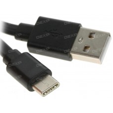 Кабель DEXP USB Type-C - USB черный 0.2 м