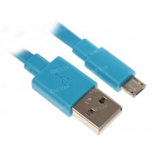 Кабель DEXP micro USB - USB синий 0.2 м