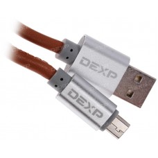 Кабель DEXP micro USB - USB коричневый 1 м