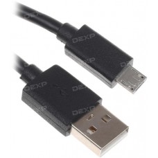 Кабель DEXP micro USB - USB черный 1 м