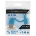 Кабель DEXP micro USB - USB синий 0.2 м